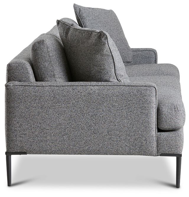 Morgan Dark Gray Fabric Sofa With Metal Legs (3)