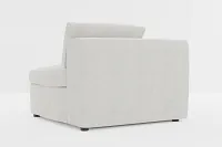 Destin Maguire Ivory Fabric Corner Chair