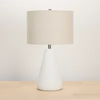 Milani White Ceramic Table Lamp