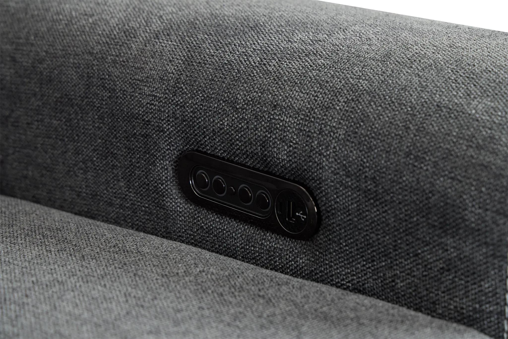 Callum Dark Gray Fabric Power Recliner