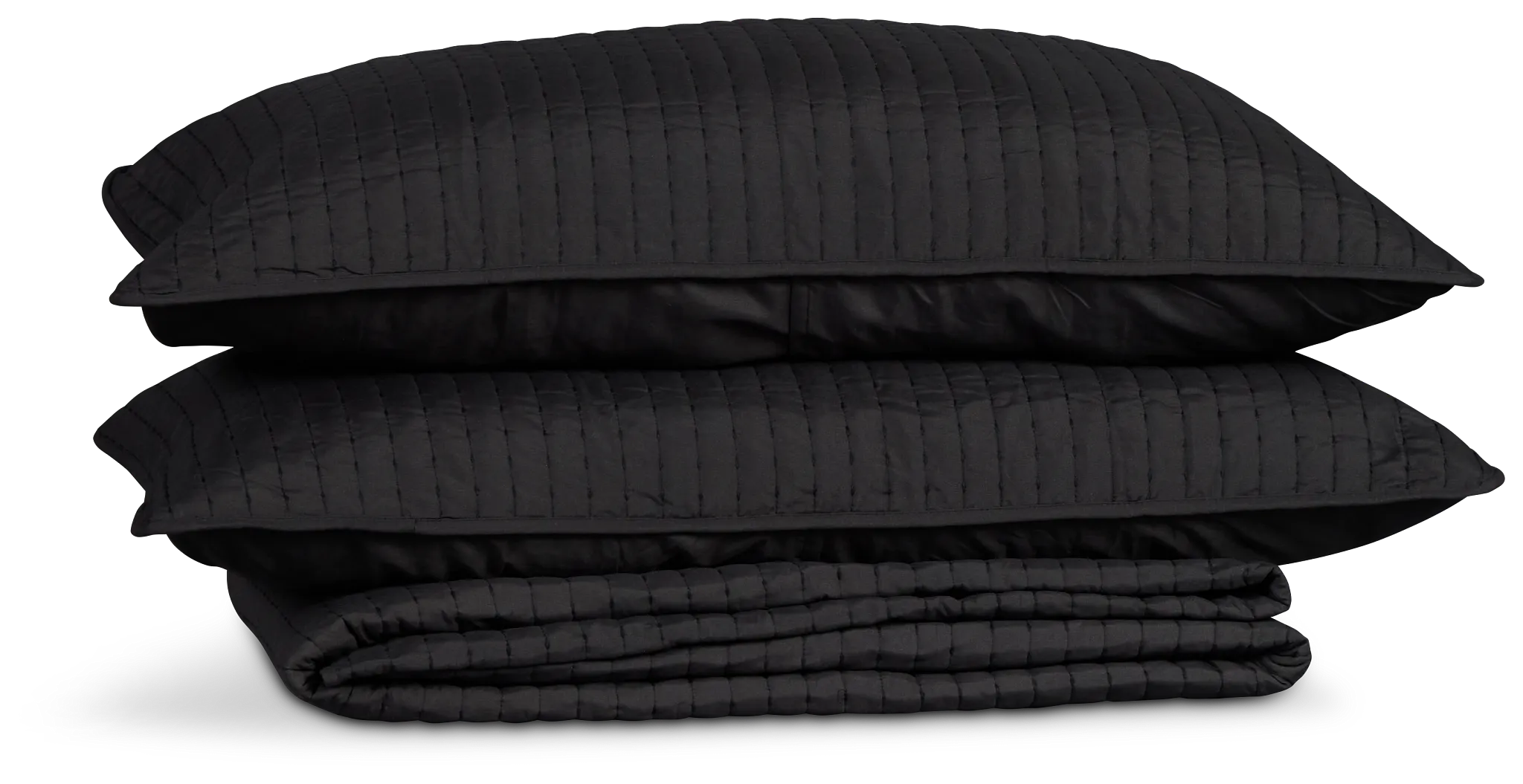 Keaton Black 3 Piece Comforter Set