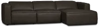 Jace Dark Gray Lthr/vinyl Right Chaise Power Reclining Sectional