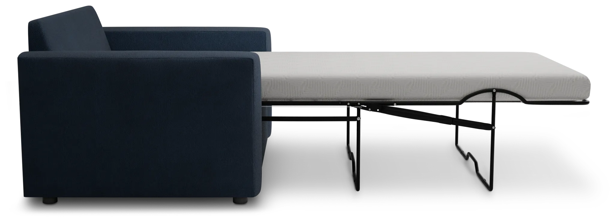 Siesta Revenue Dark Blue Fabric Memory Foam Sleeper