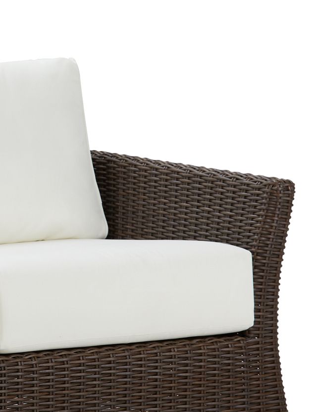 Southport White Woven Sofa