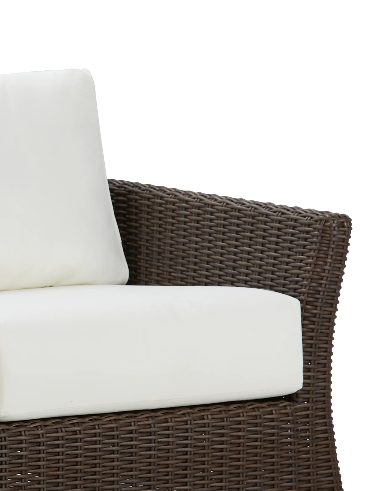 Southport White Woven Sofa