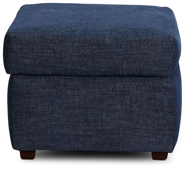 Davis Dark Blue Micro Ottoman