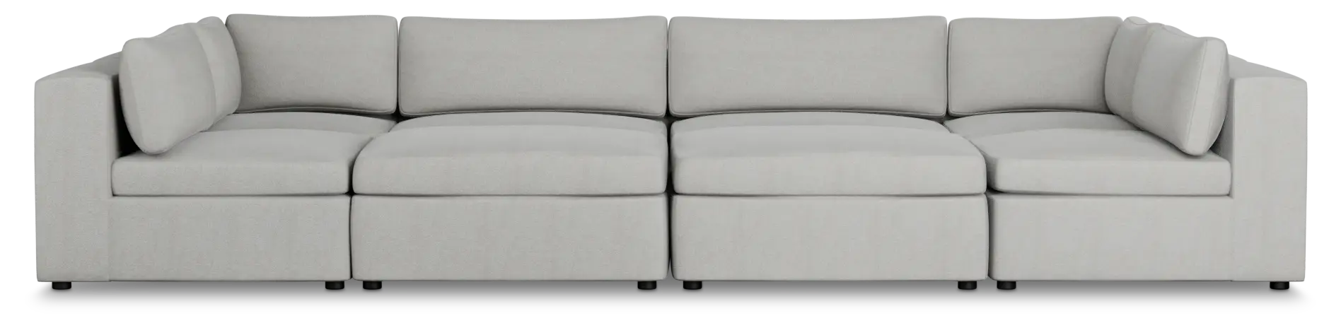 Destin Sutton Gray Fabric 8-piece Pit Sectional Destin Sutton Gray Fabric 8-piece Pit Sectional