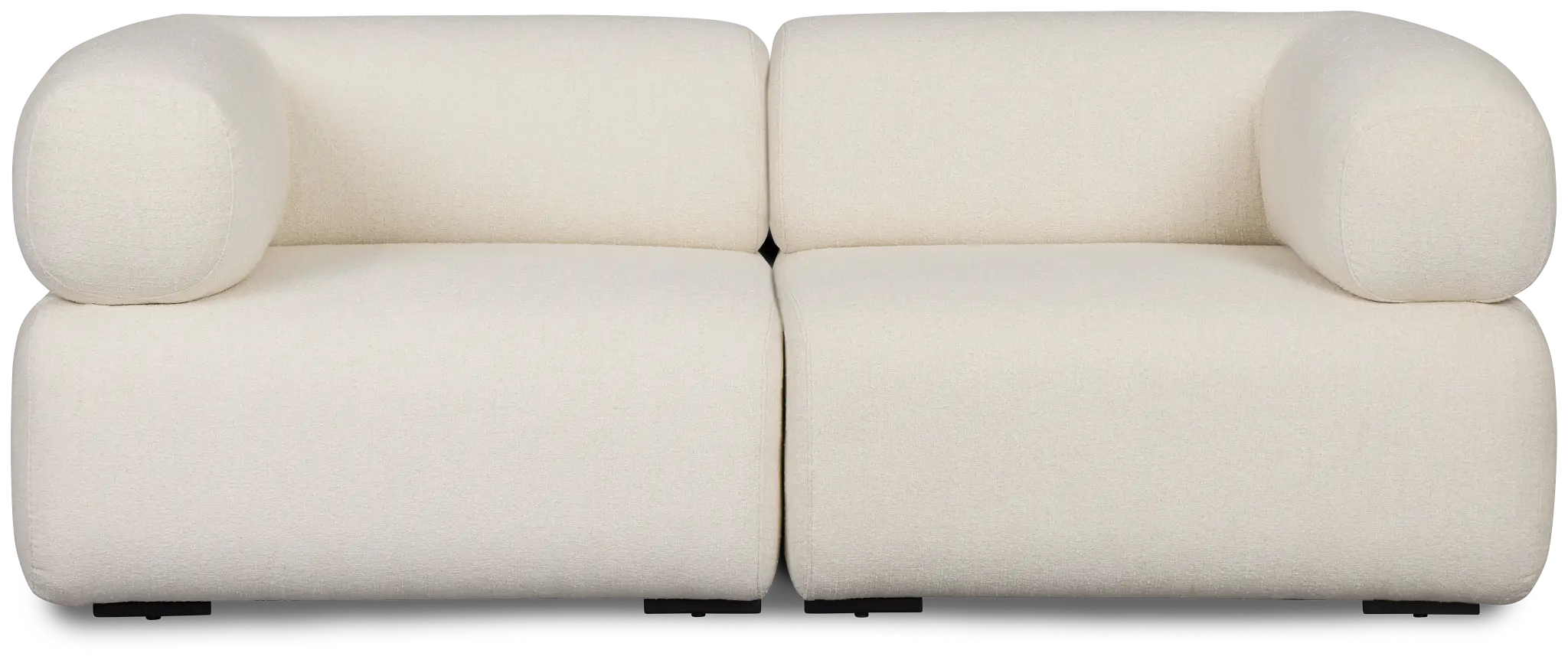Celeste Light Beige Fabric 2-piece Modular Sofa Celeste Light Beige Fabric 2-piece Modular Sofa