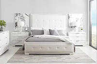 Ocean Drive White Uph Panel Bed