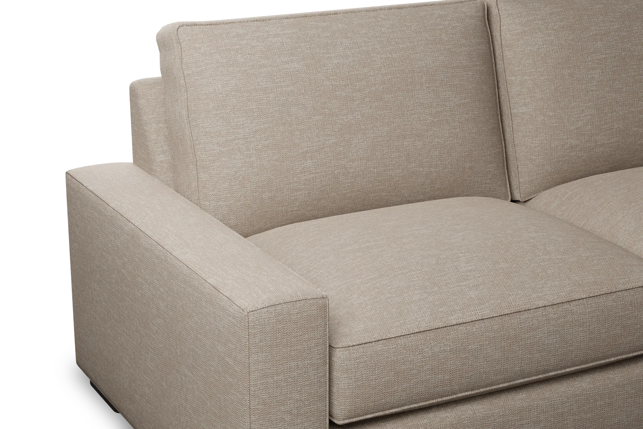 Edgewater Victory Taupe 84" Sofa W/ 2 Cushions