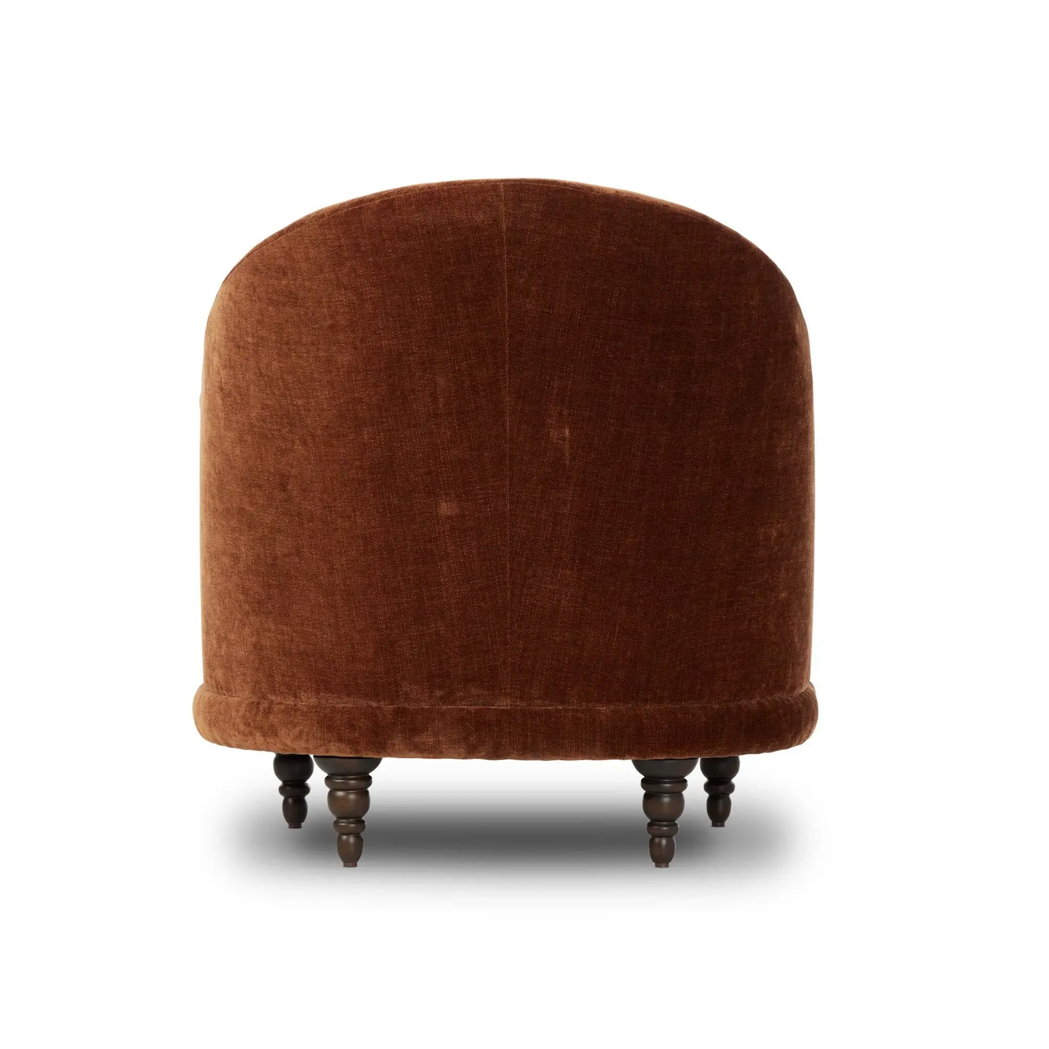 Four Hands Maryn Dark Orange Velvet Accent Chair Four Hands Maryn Dark Orange Velvet Accent Chair