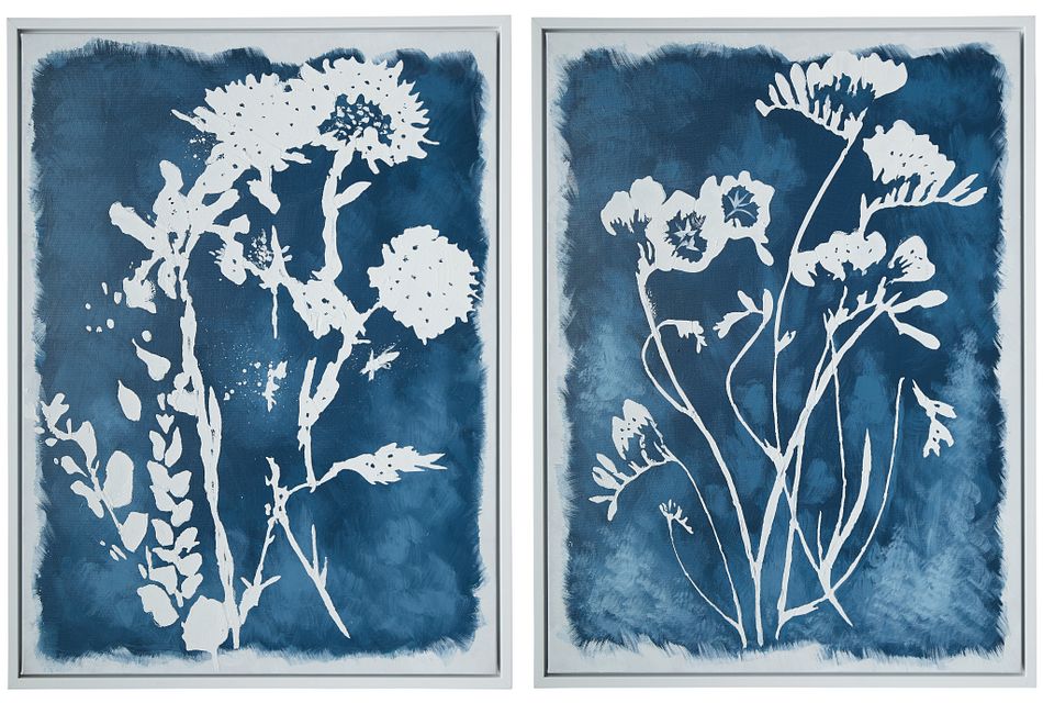 Tigerlilly Blue Set Of 2 Framed Wall Art Home Accents Decor City Furniture - Blue Wall Art Framed Tigerlilly Blue Set Of 2 Framed Wall Art Home Accents Decor City Furniture - Blue Wall Art Framed