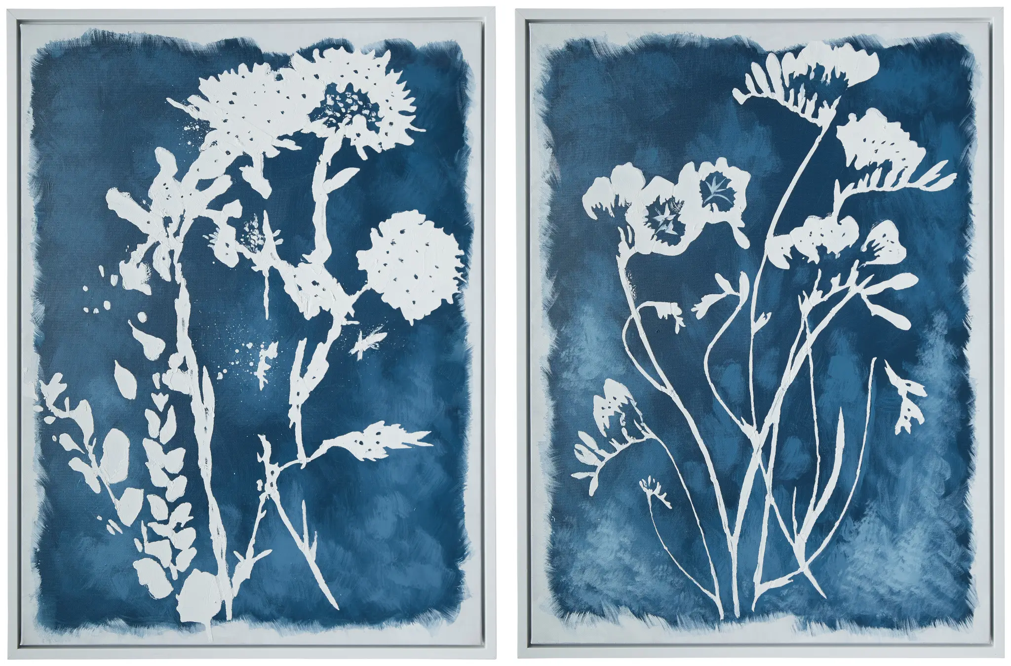 Tigerlilly Blue Set Of 2 Framed Wall Art Tigerlilly Blue Set Of 2 Framed Wall Art