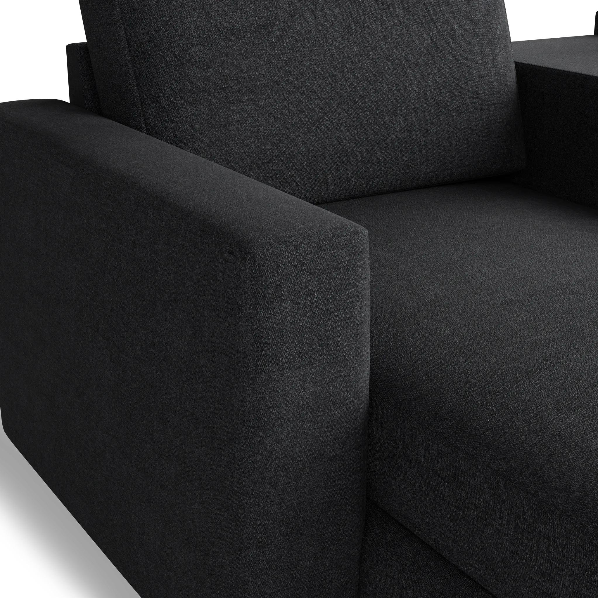 Citymod Dark Gray Fabric 6-piece Home Theater With Storage Consoles