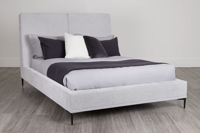 Emit Light Gray Uph Panel Bed