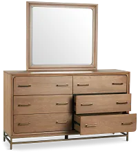 Provo Mid Tone Dresser & Mirror