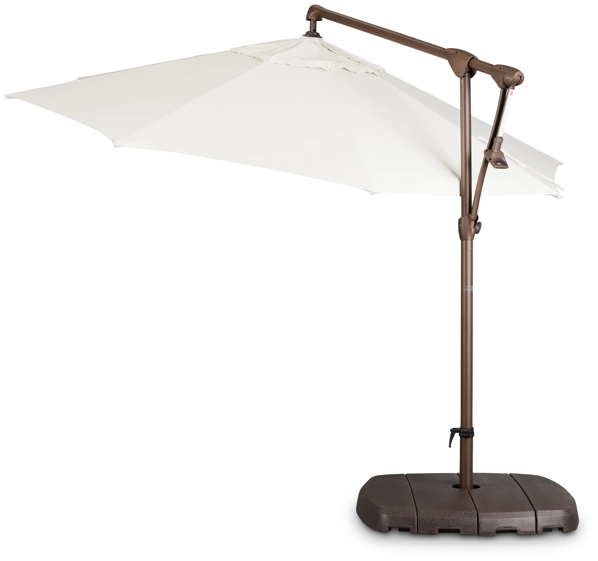 Grenada White Cantilever Umbrella Set Grenada White Cantilever Umbrella Set