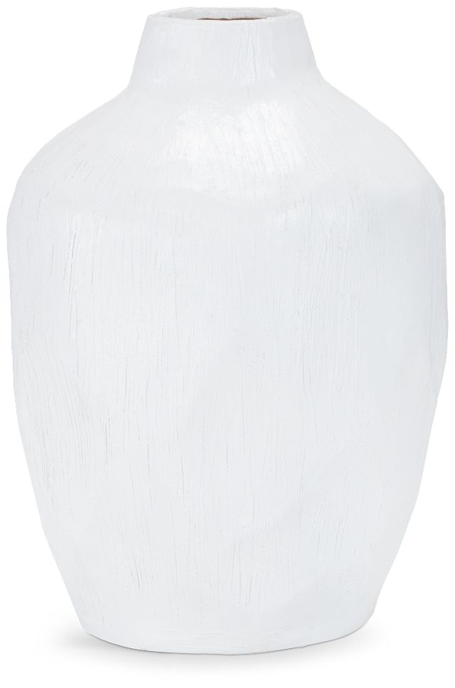 Minka White Large Vase