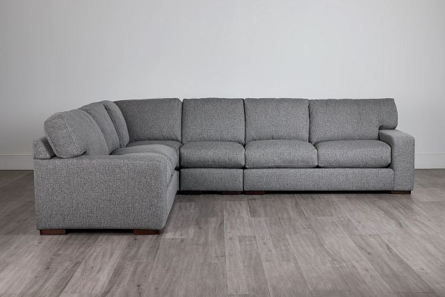 Veronica Dark Gray Down Large Two-arm Sectional