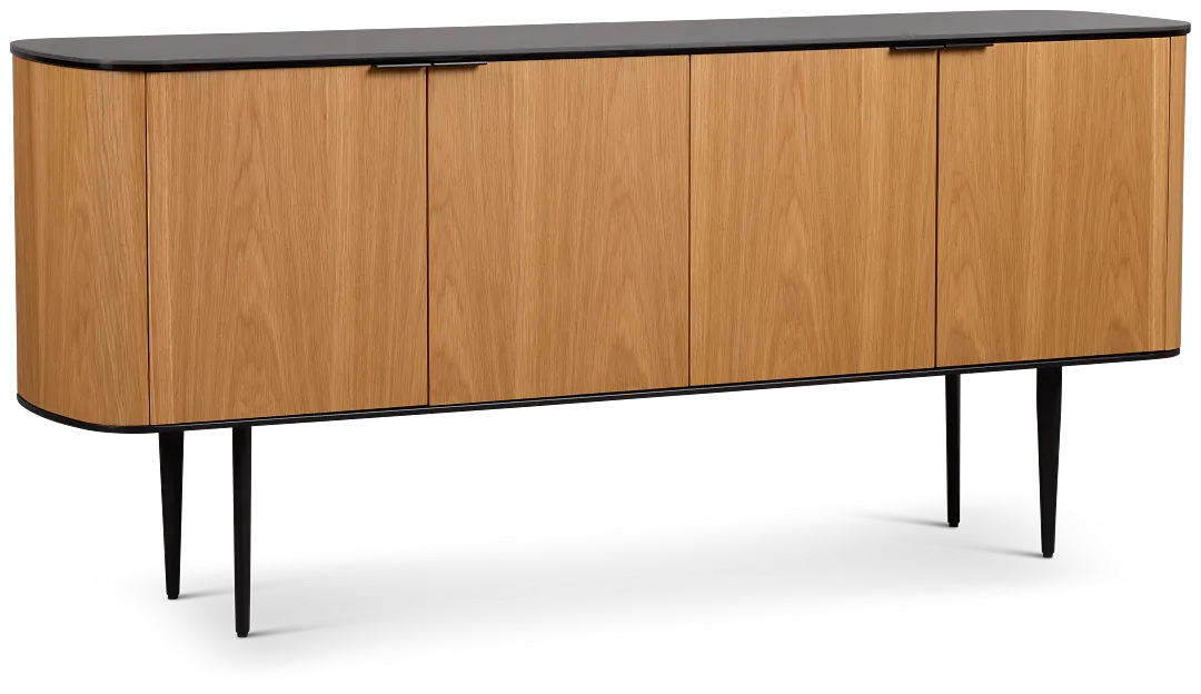 Kayden Light Tone Four-door Cabinet