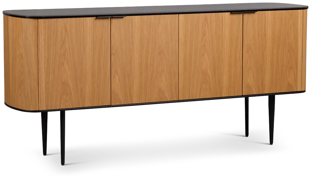 Kayden Light Tone Four-door Cabinet Kayden Light Tone Four-door Cabinet