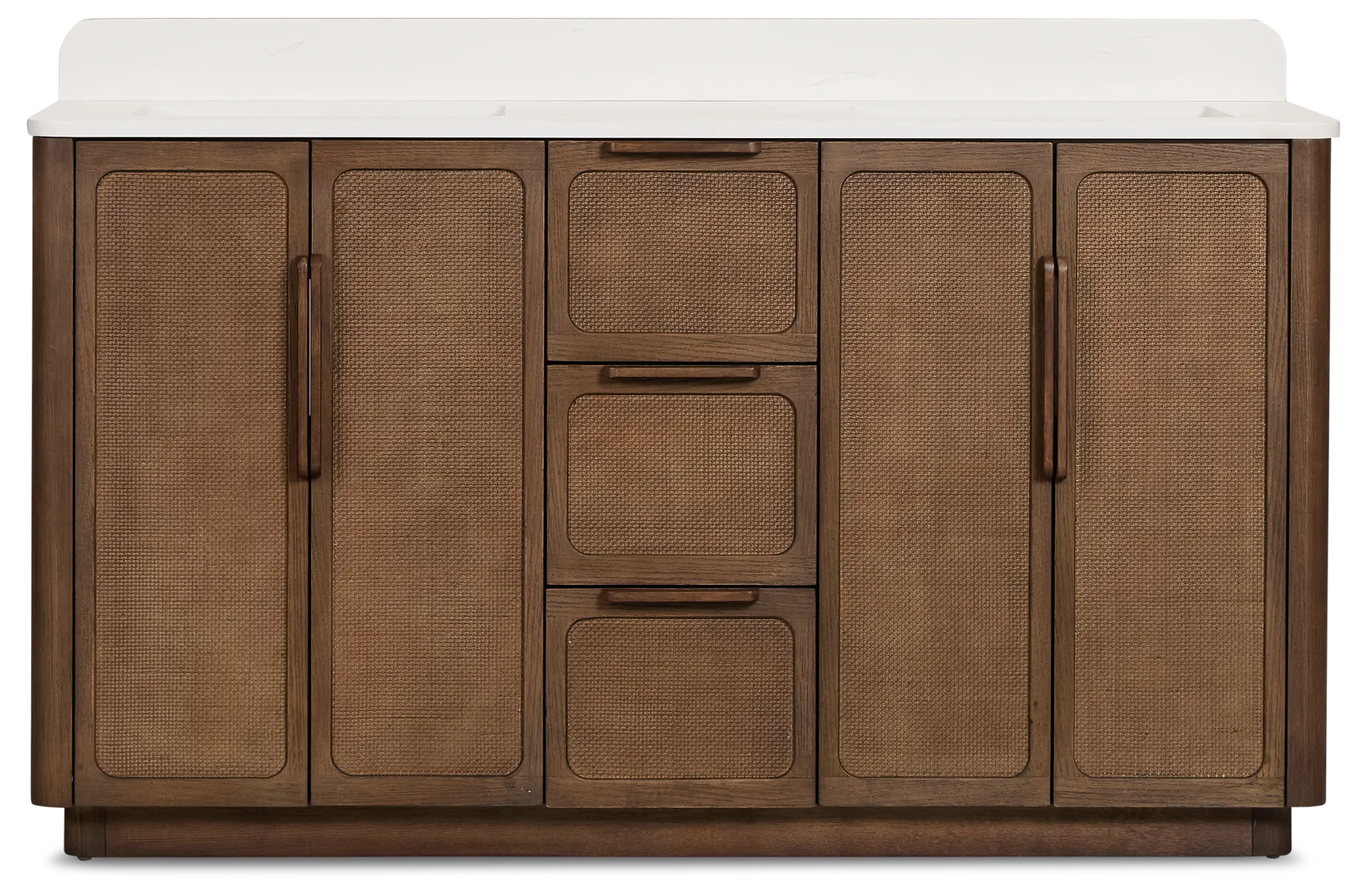 Pacific Mid Tone 60" Double Bathroom Vanity