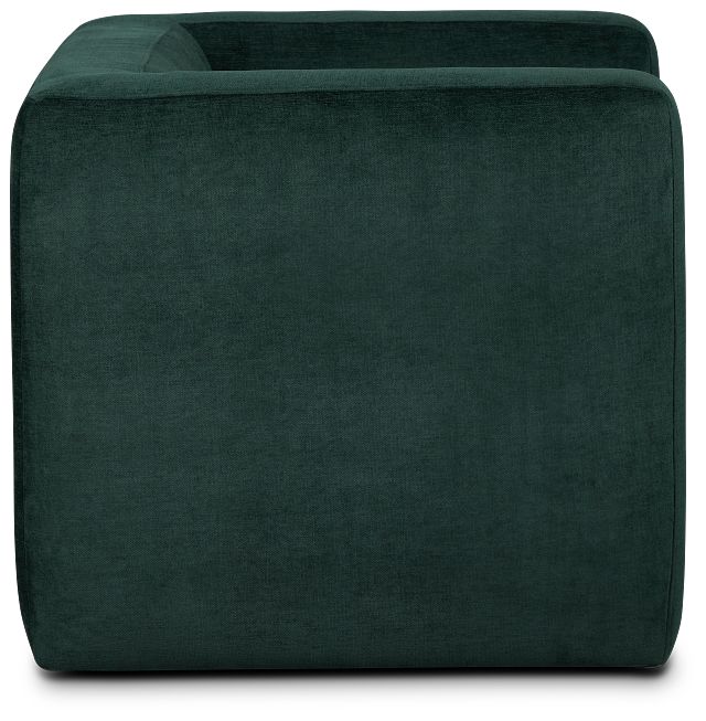 Lizzie Green Velvet Accent Chair