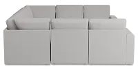 Citymod Light Gray Fabric 8-piece Modular Sectional