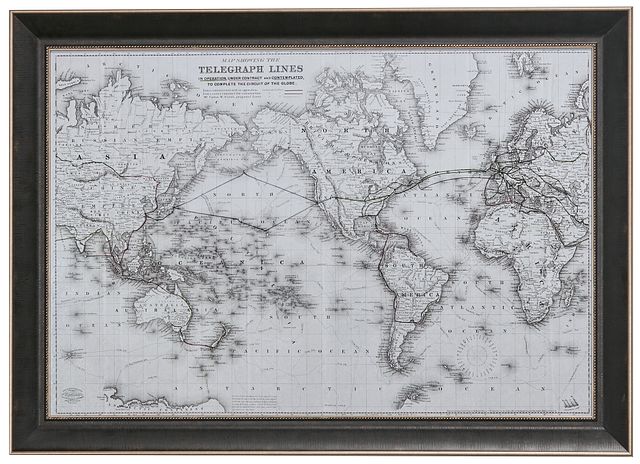 Global Gray Framed Wall Art