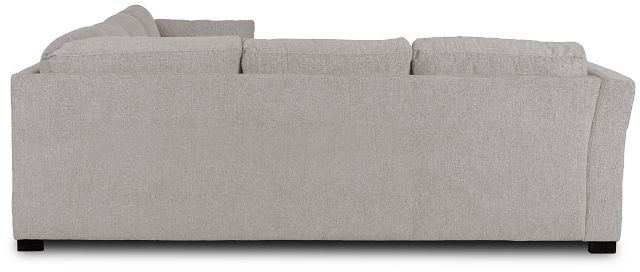 Amber Light Gray Fabric Large Right Chaise Storage Sleeper Sectional