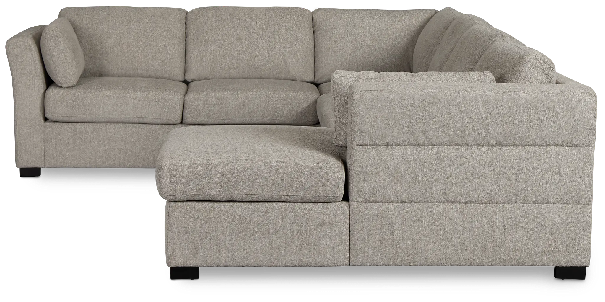 Amber Light Gray Fabric Large Right Chaise Storage Sleeper Sectional Amber Light Gray Fabric Large Right Chaise Storage Sleeper Sectional