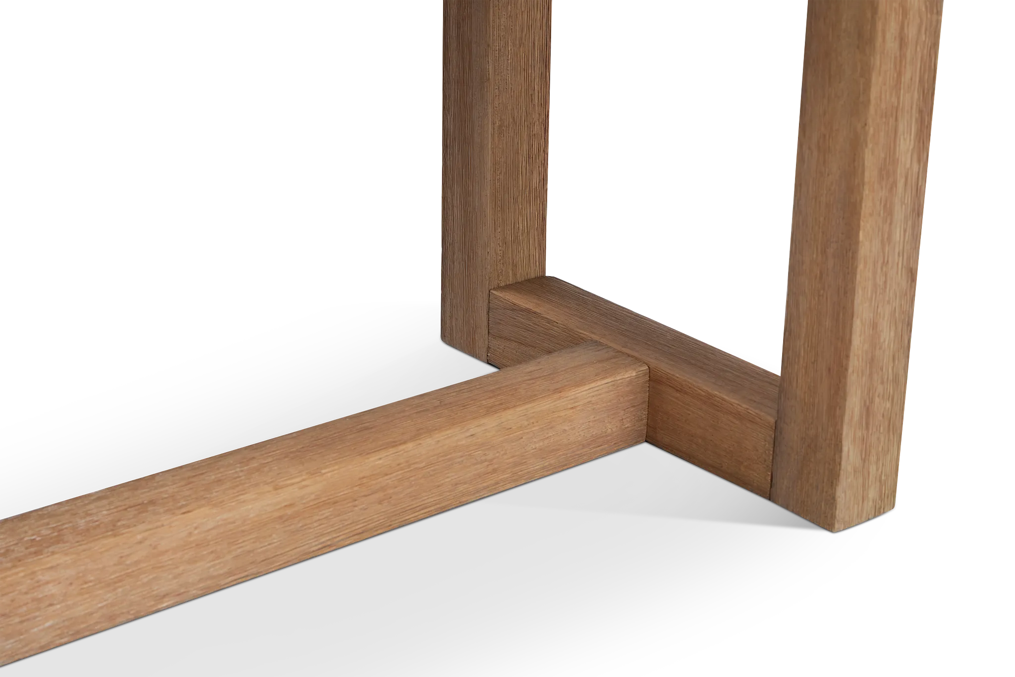 Haven White Woven Upholstered Dining Bench