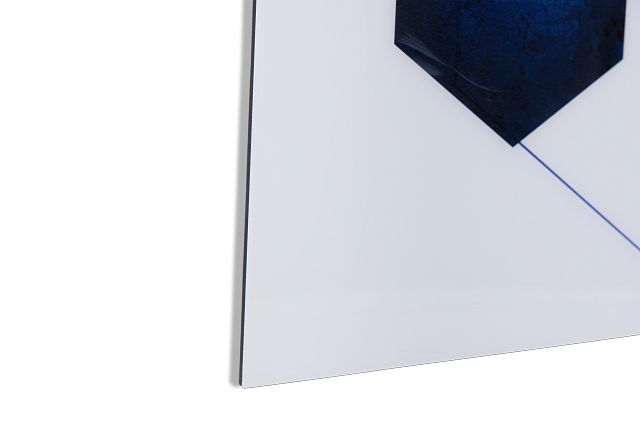 Niloy Dark Blue Acrylic Wall Art