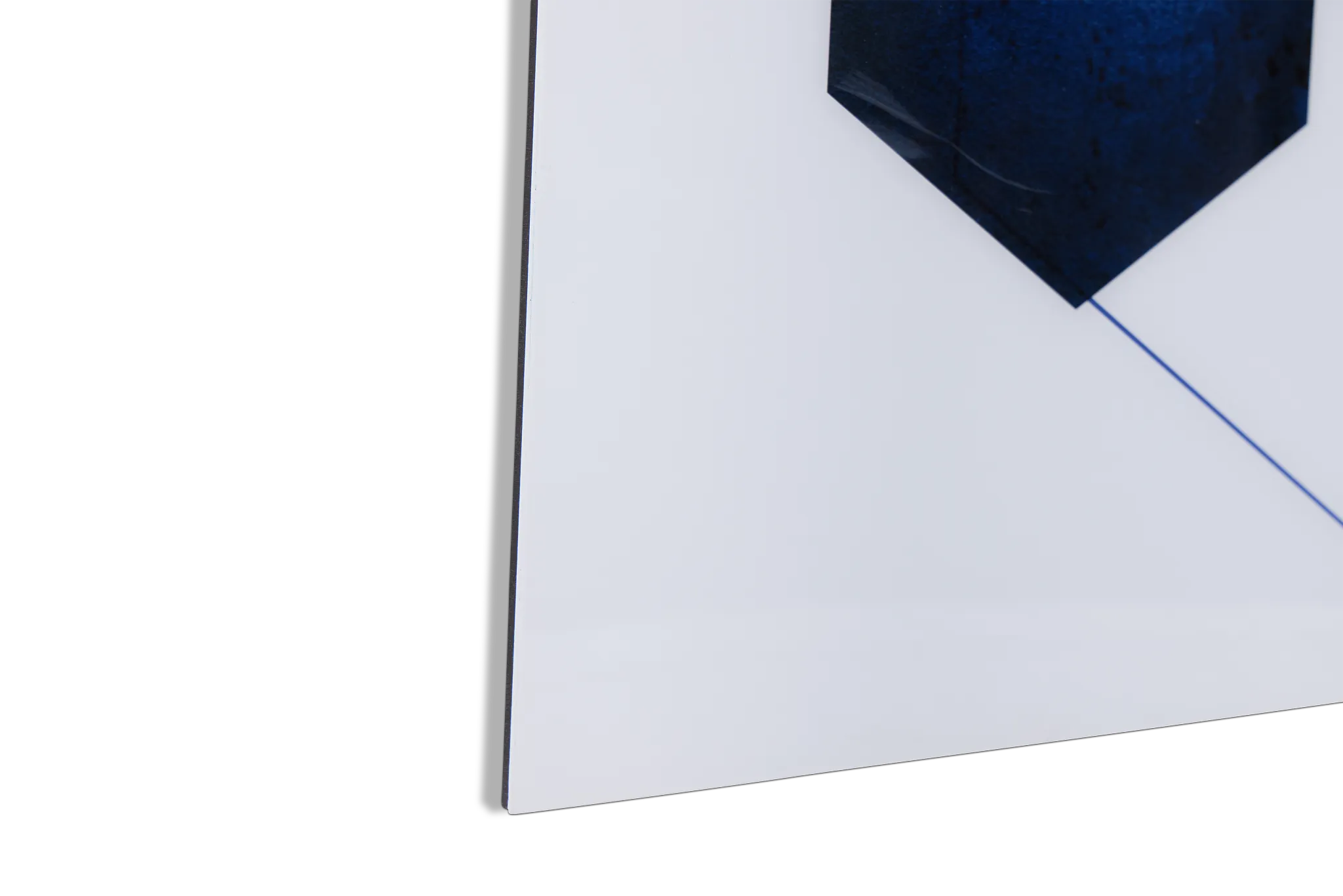 Niloy Dark Blue Acrylic Wall Art