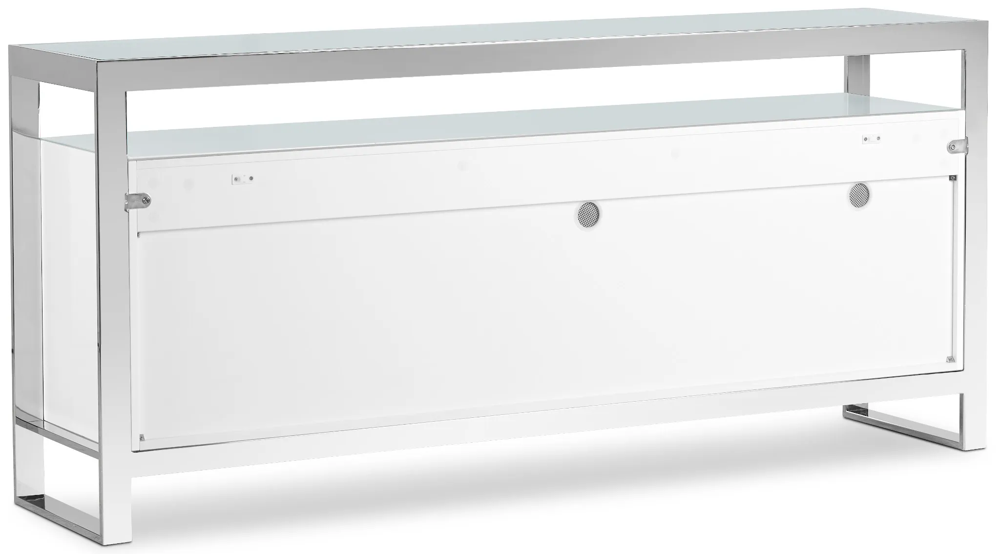 Miami White Glass Buffet