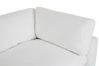 Grant White Fabric Sofa