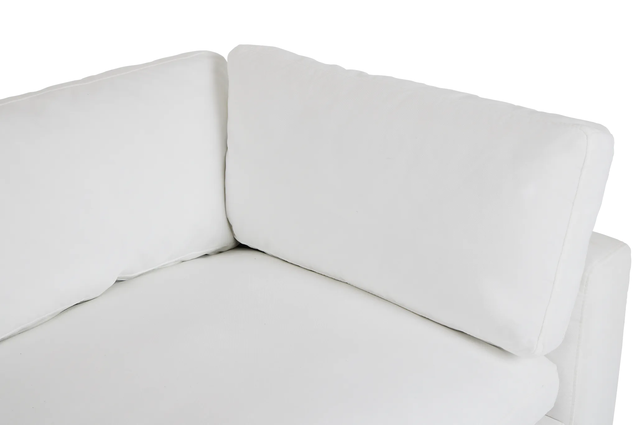 Grant White Fabric Sofa