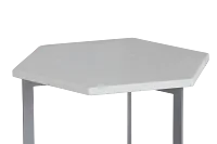 Mandie Silver Marble Accent Table