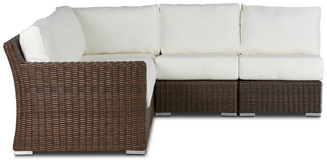 Southport White Left 5-piece Modular Sectional