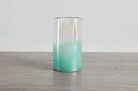Cyra Teal Small Vase