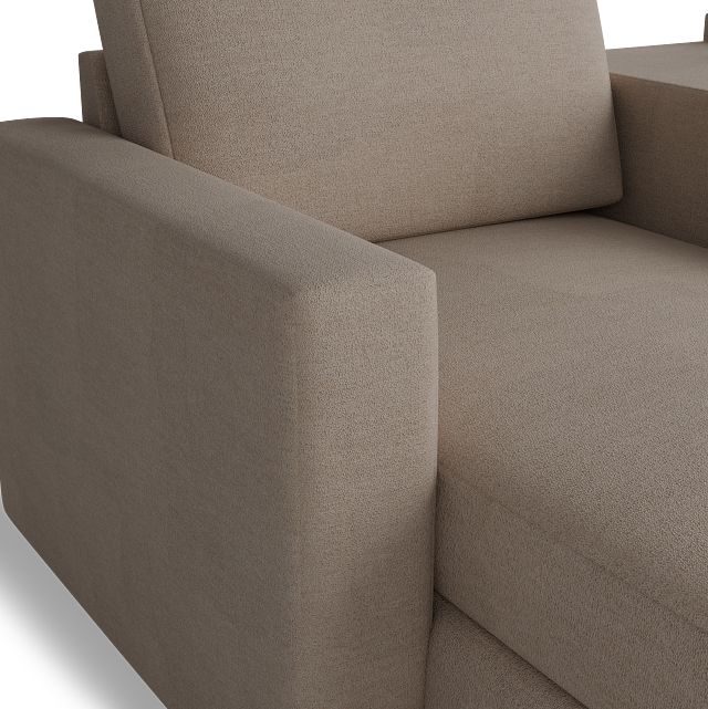 Citymod Beige Fabric 6-piece Home Theater With Media Consoles