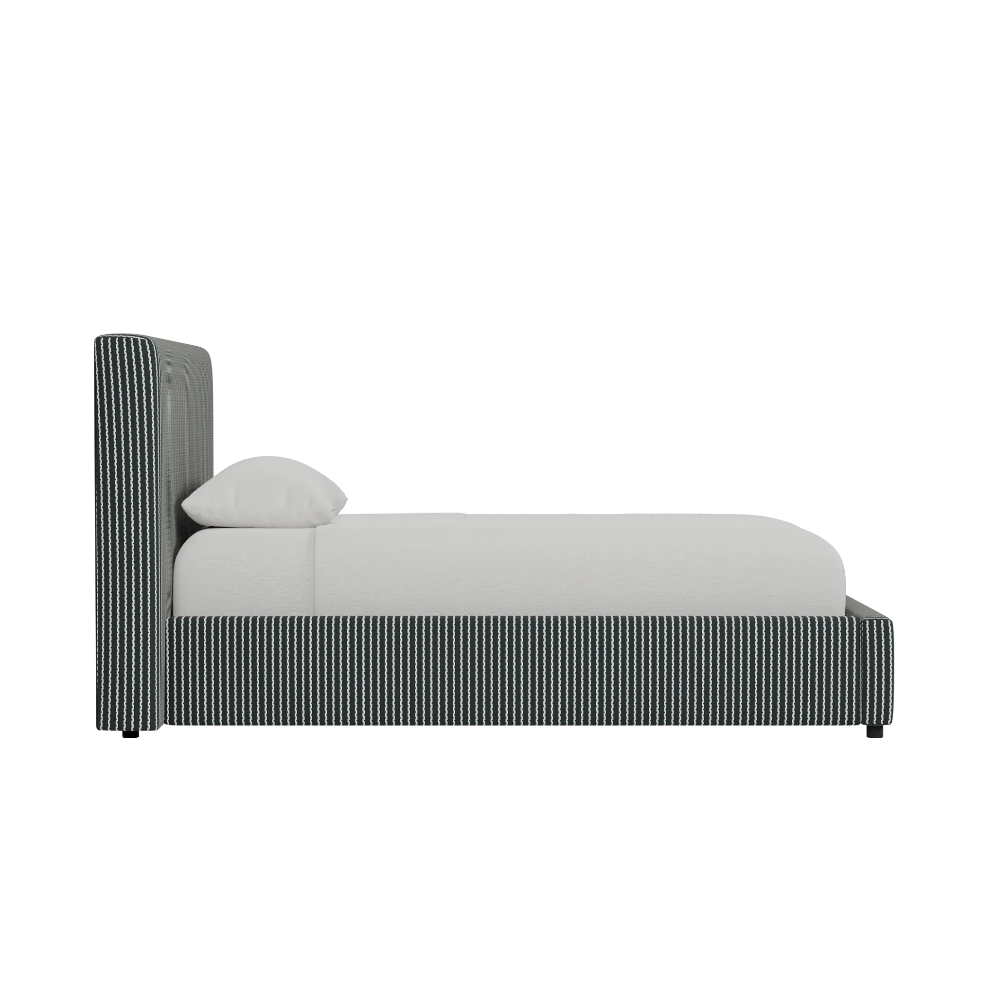 Grayton Lucy Navy 44" Upholstered Platform Bed