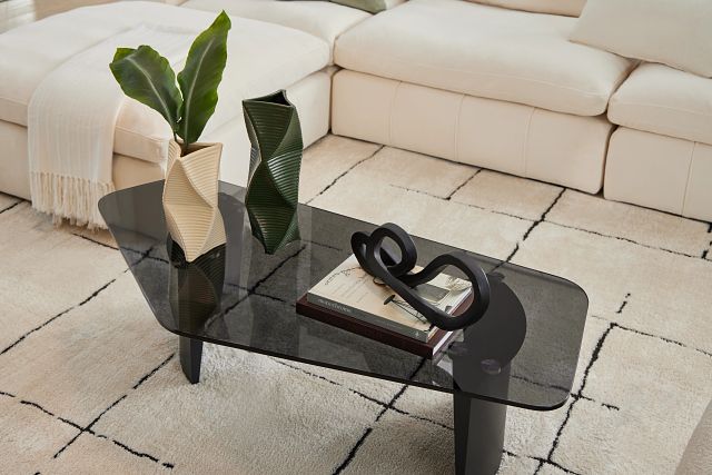 Argo Black Glass Coffee Table