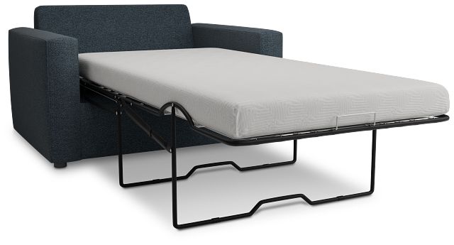 Siesta Elite Dark Blue Fabric Memory Foam Sleeper