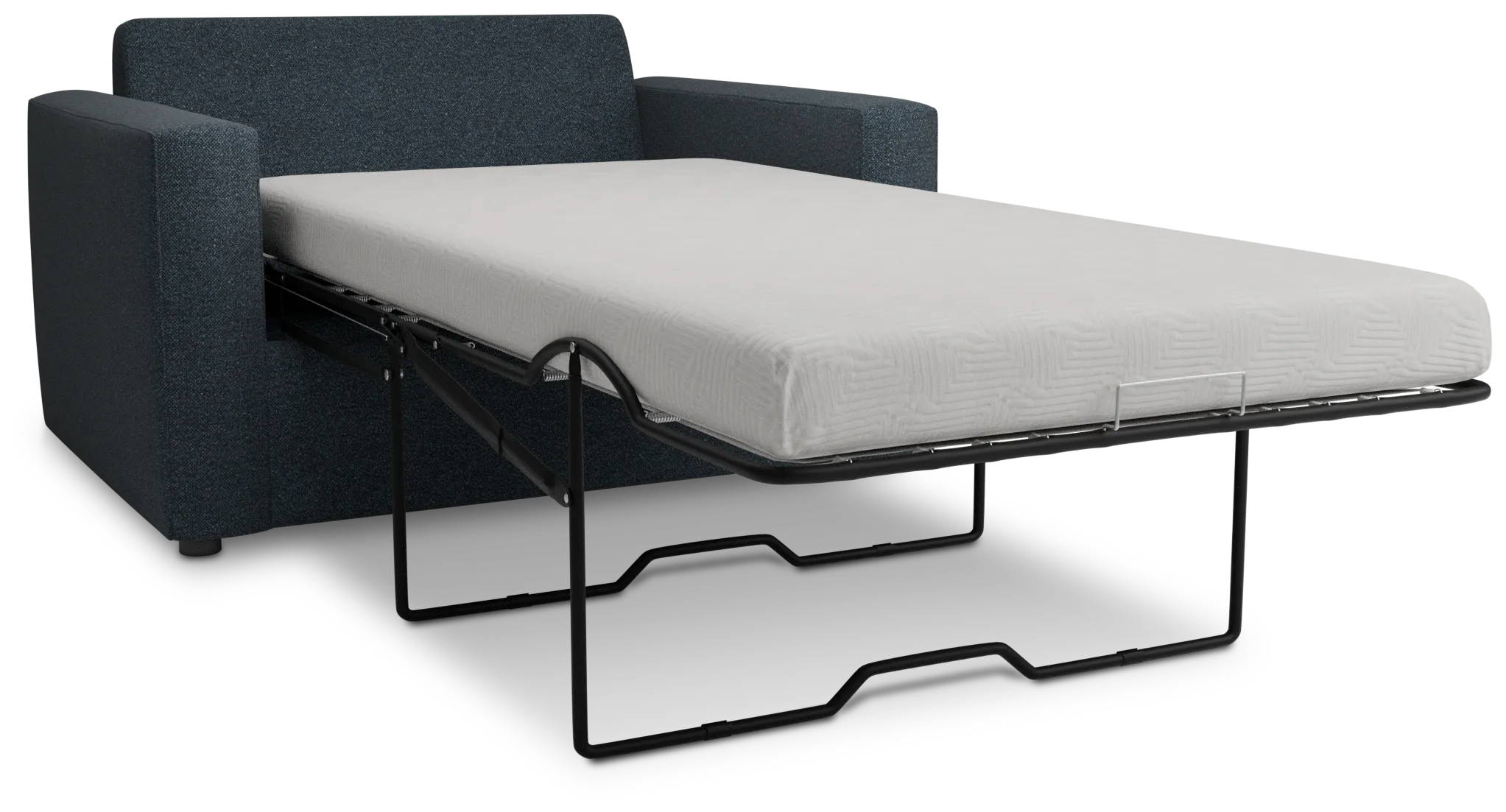 Siesta Elite Dark Blue Fabric Memory Foam Sleeper