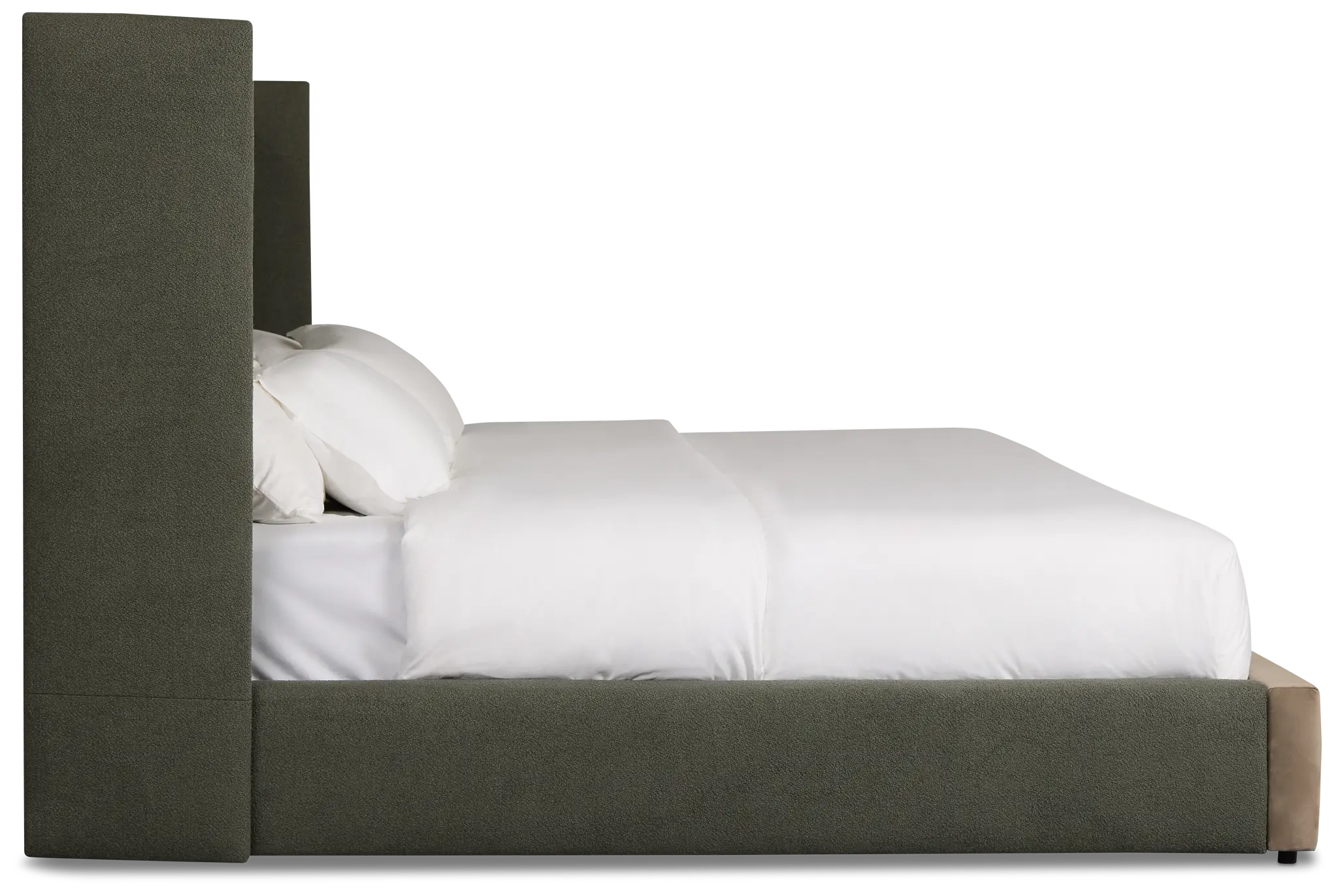 Captiva Sutton Green 60" Upholstered Shelter Bed Captiva Sutton Green 60" Upholstered Shelter Bed