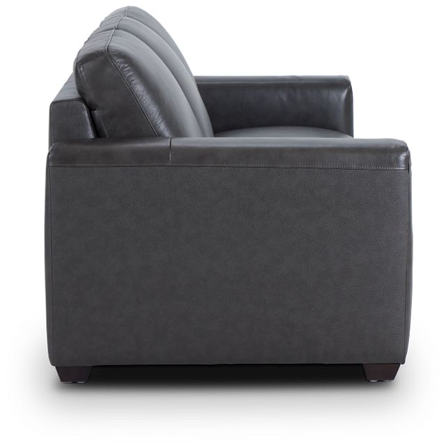 Lane Dark Gray Lthr/vinyl Sofa