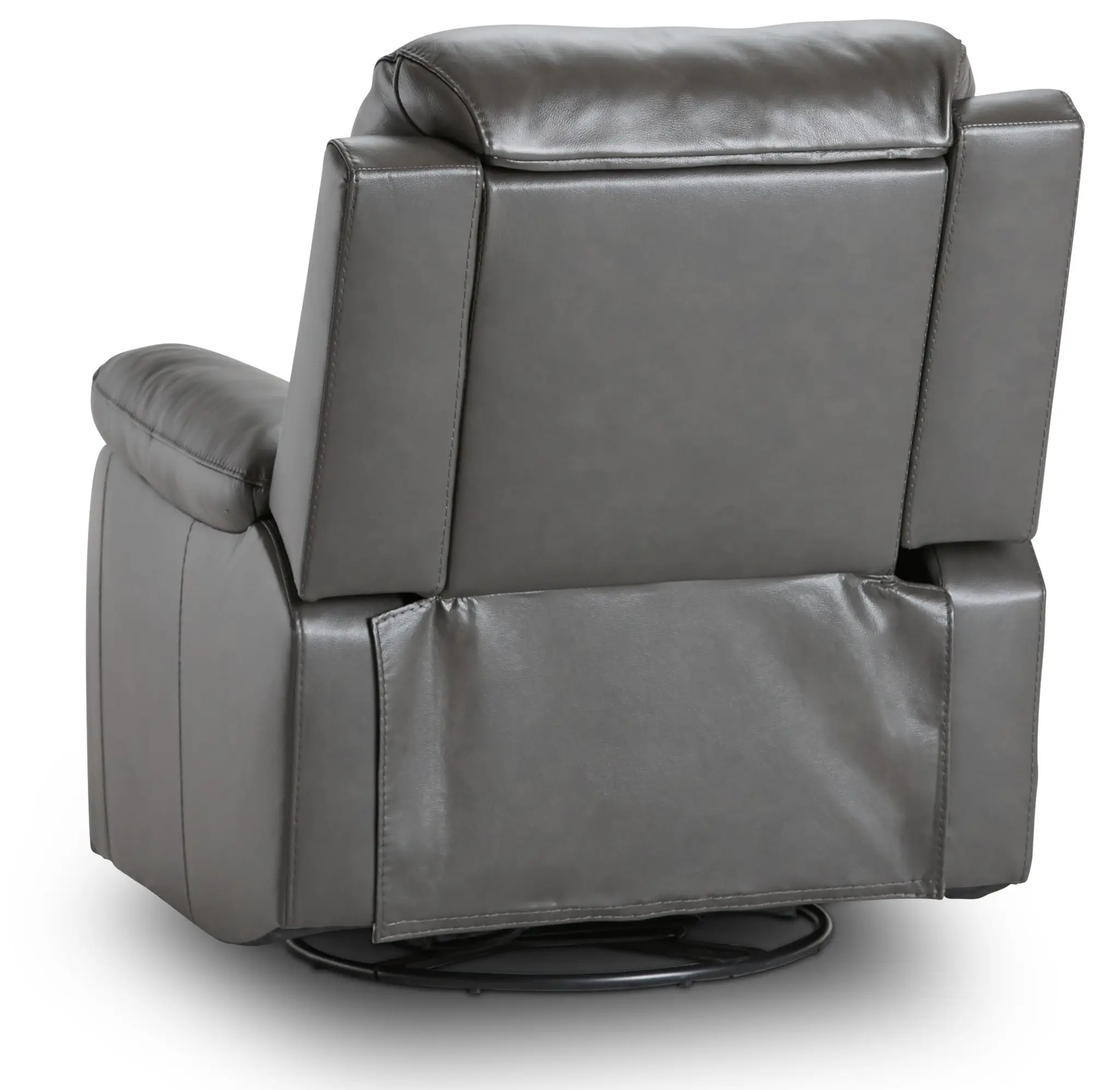 Mason Dark Gray Leather Swivel Glider Recliner Mason Dark Gray Leather Swivel Glider Recliner