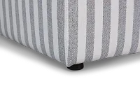 Destin Sea Lane Dark Gray Fabric Cocktail Ottoman