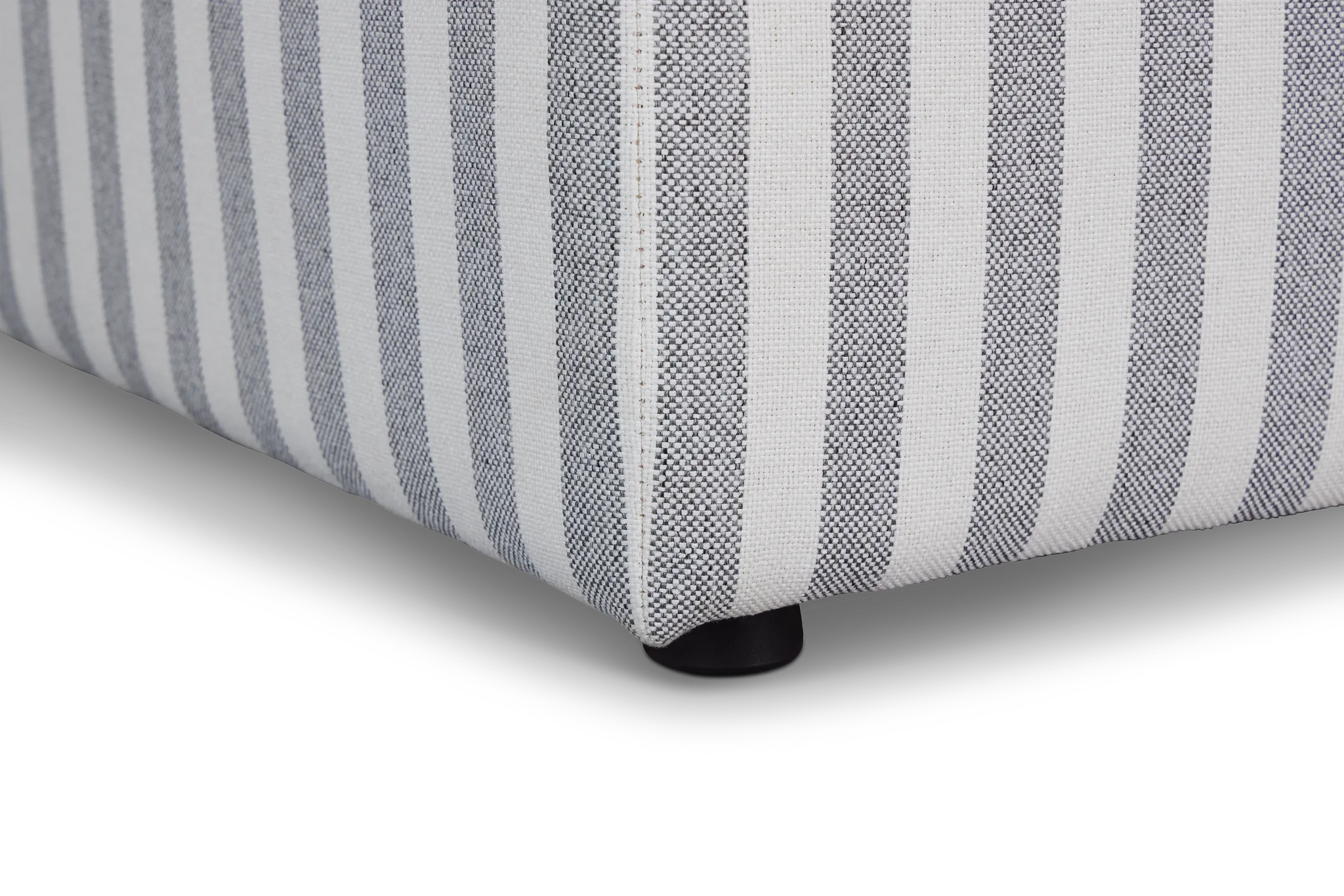 Destin Sea Lane Dark Gray Fabric Cocktail Ottoman